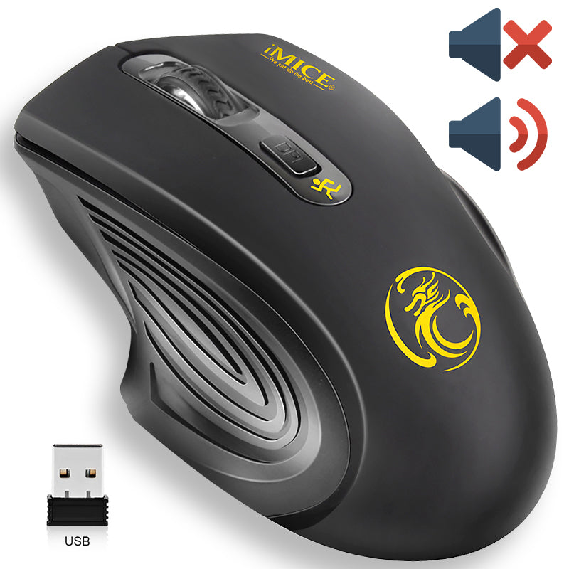 USB Wireless Mouse 2000DPI USB 2.0 Receiver Optical Computer Mouse 2.4GHz Ergonomic Mice For Laptop PC Sound Silent Mouse